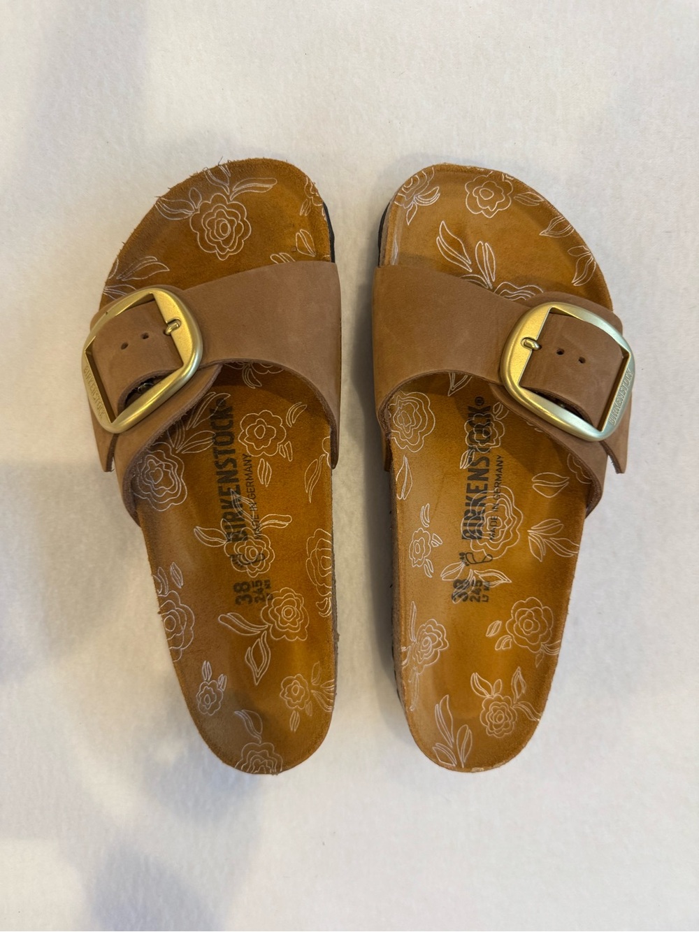Birkenstock Madrid Big Buckle Women’s in Mink Size 8 EU 39 EUC - Picture 2 of 9